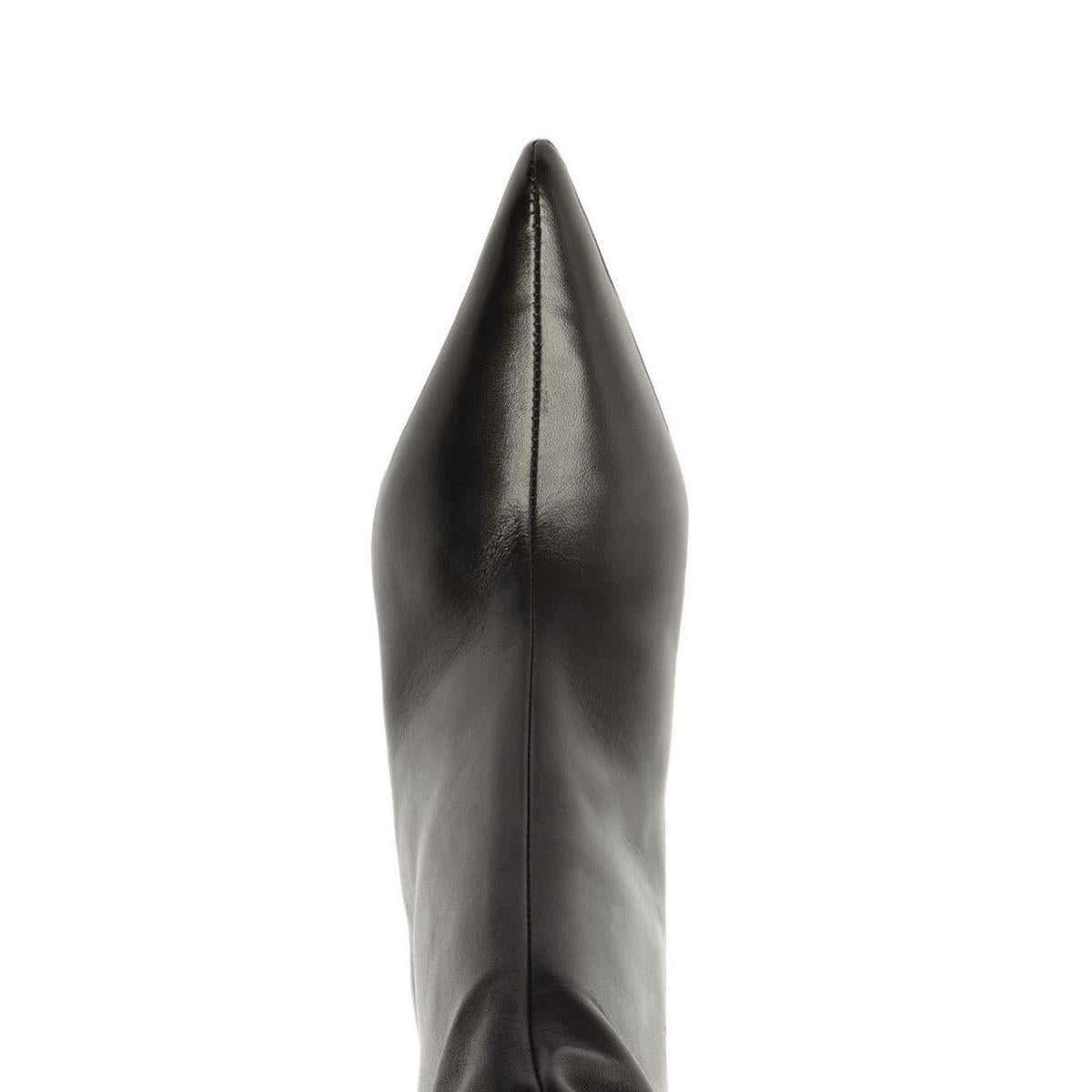 Harriet Leather Boot in Black