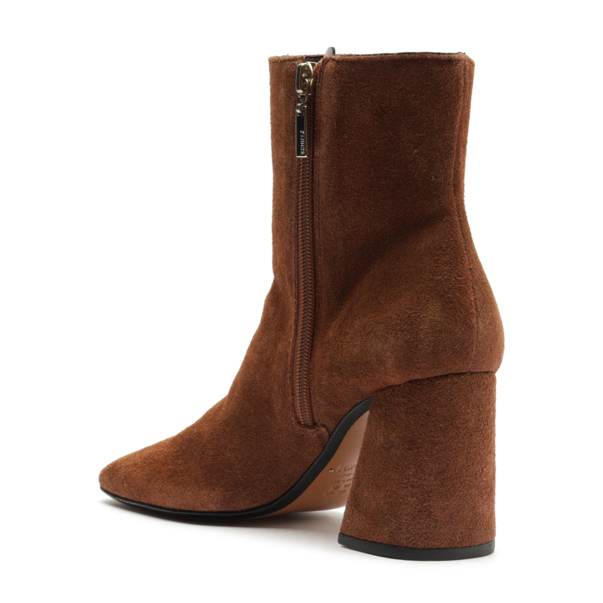 Leia Suede Bootie in Pecan Brown