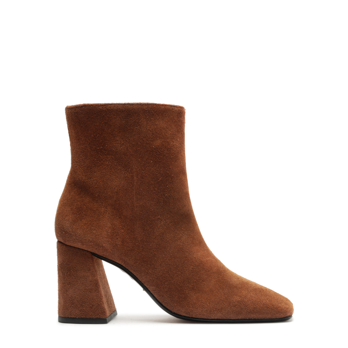 Leia Suede Bootie in Pecan Brown
