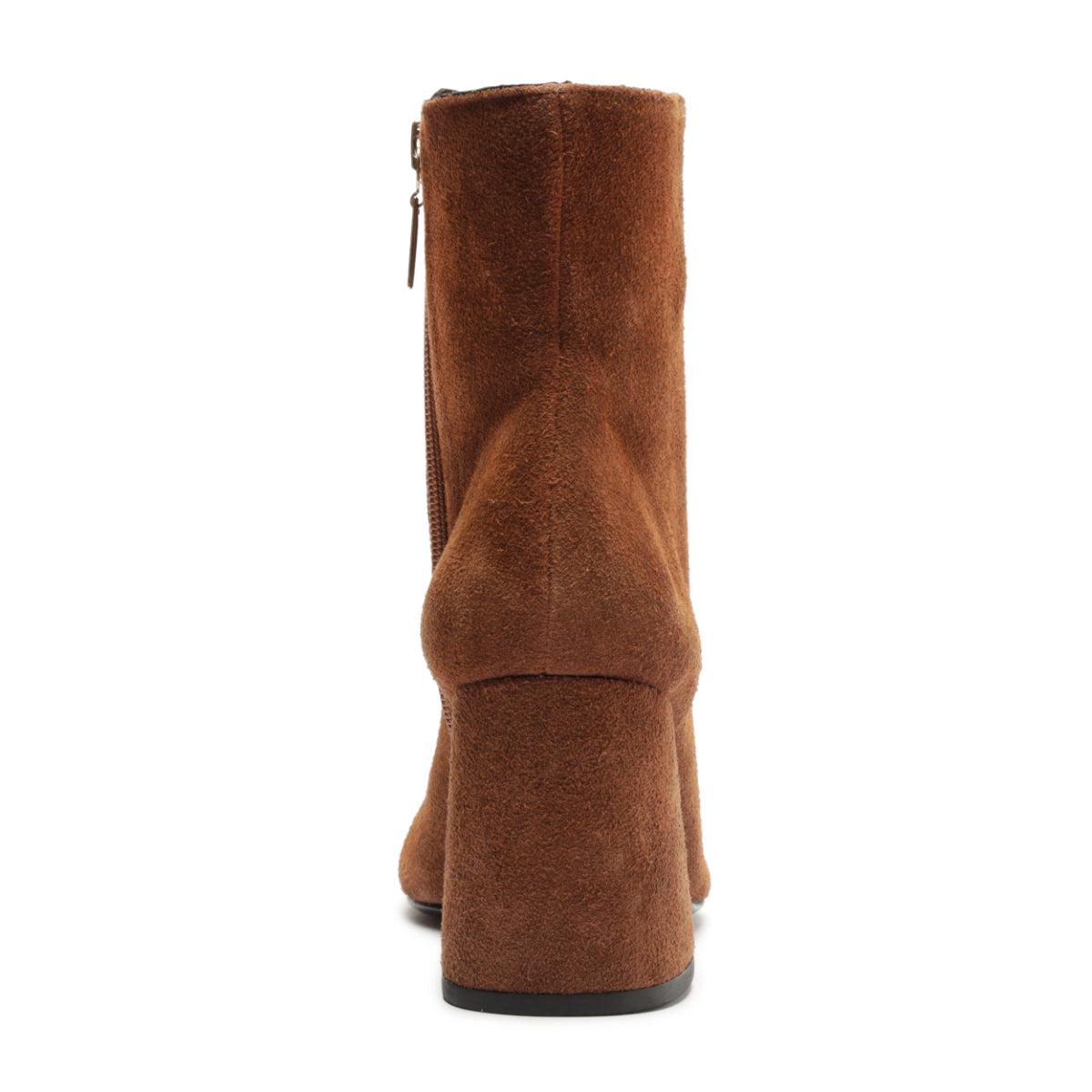 Leia Suede Bootie in Pecan Brown