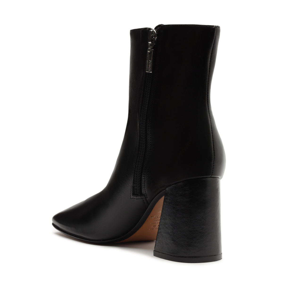 Leia Leather Bootie in Black