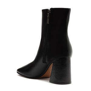 Leia Leather Bootie in Black