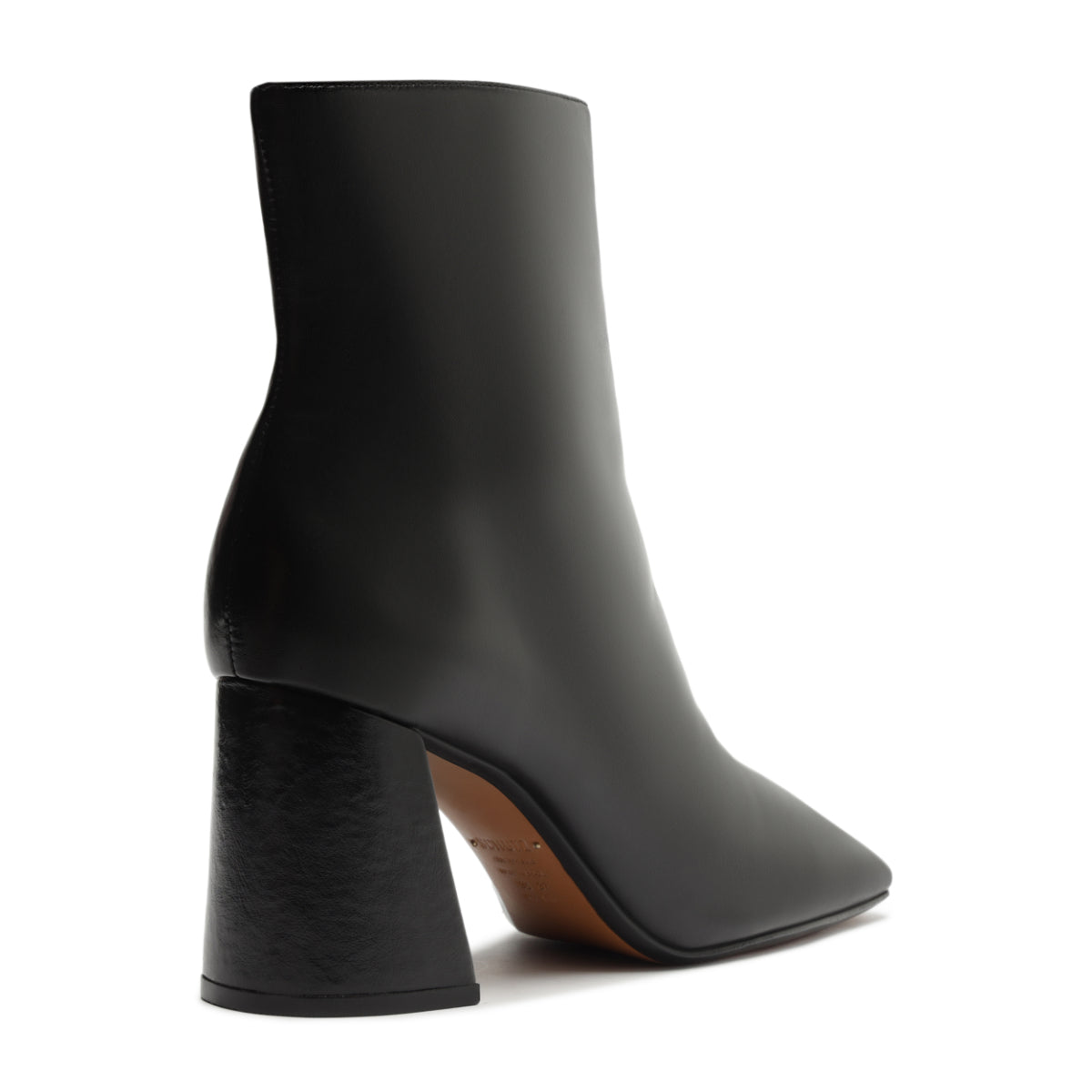 Leia Leather Bootie in Black