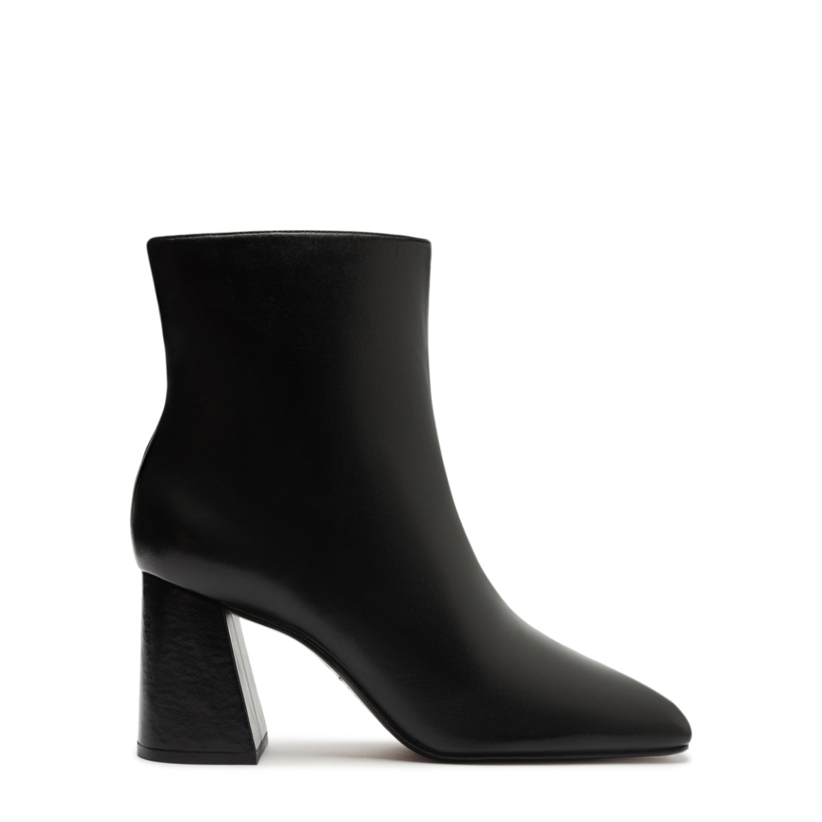 Leia Leather Bootie in Black