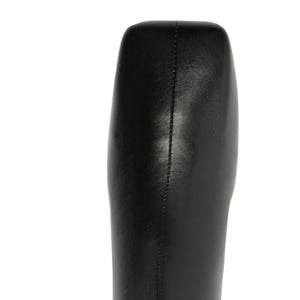 Leia Leather Bootie in Black