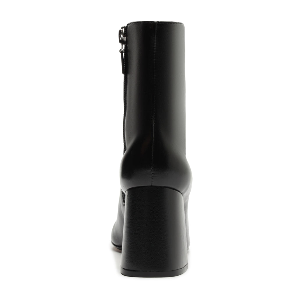 Leia Leather Bootie in Black