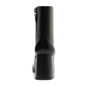 Leia Leather Bootie in Black