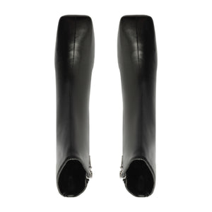 Leia Leather Bootie in Black