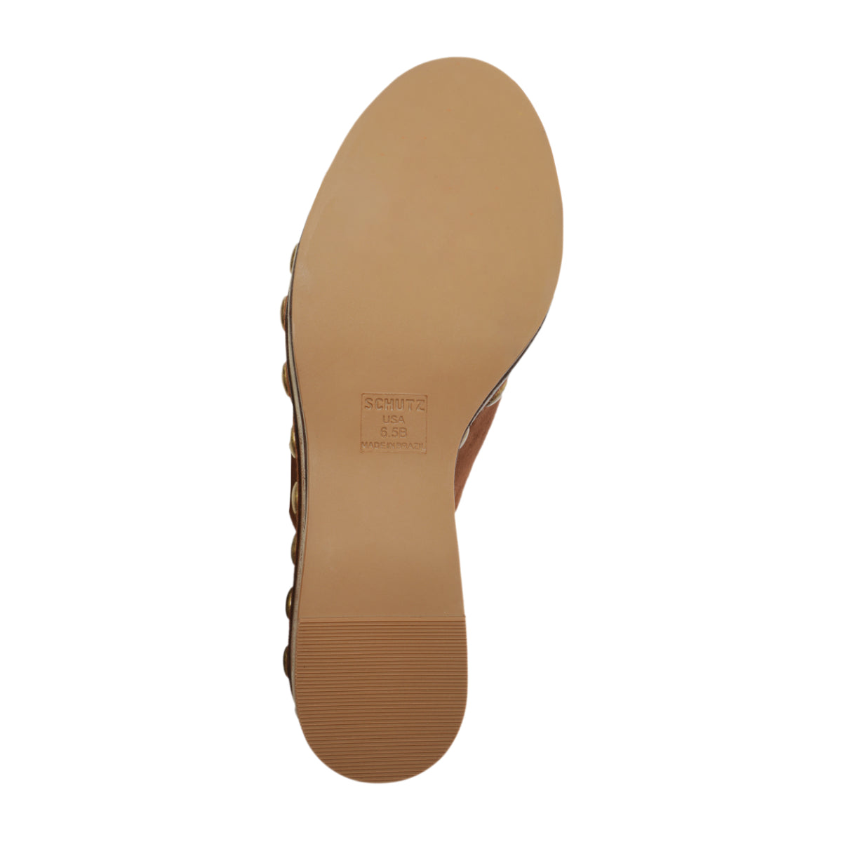 Sierra Studs Suede Pump in Root Brown
