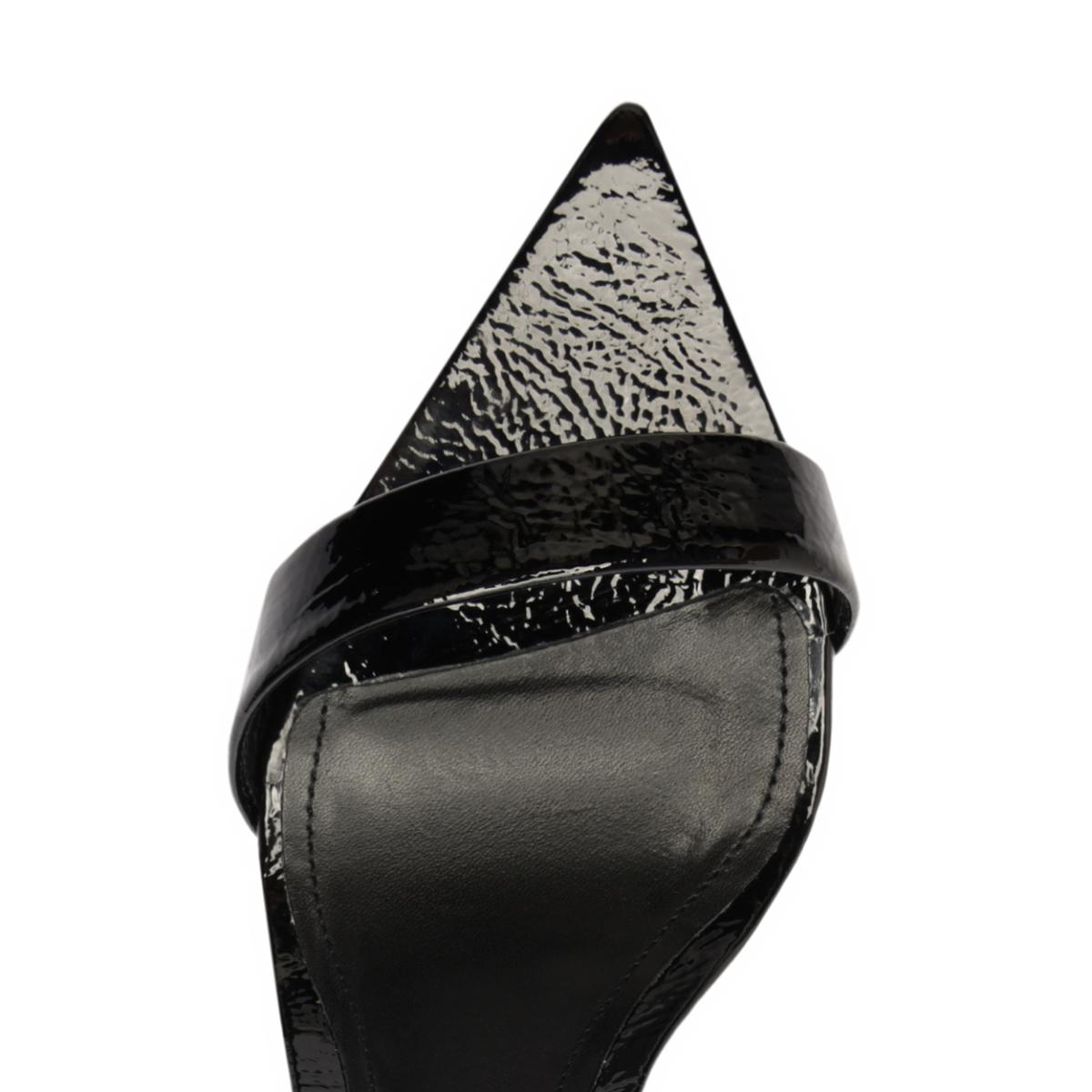 Elisha Patent Leather Sandal in Black