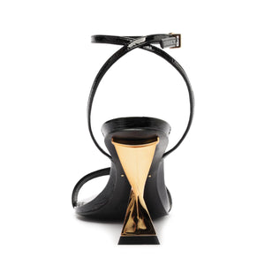 Elisha Patent Leather Sandal in Black
