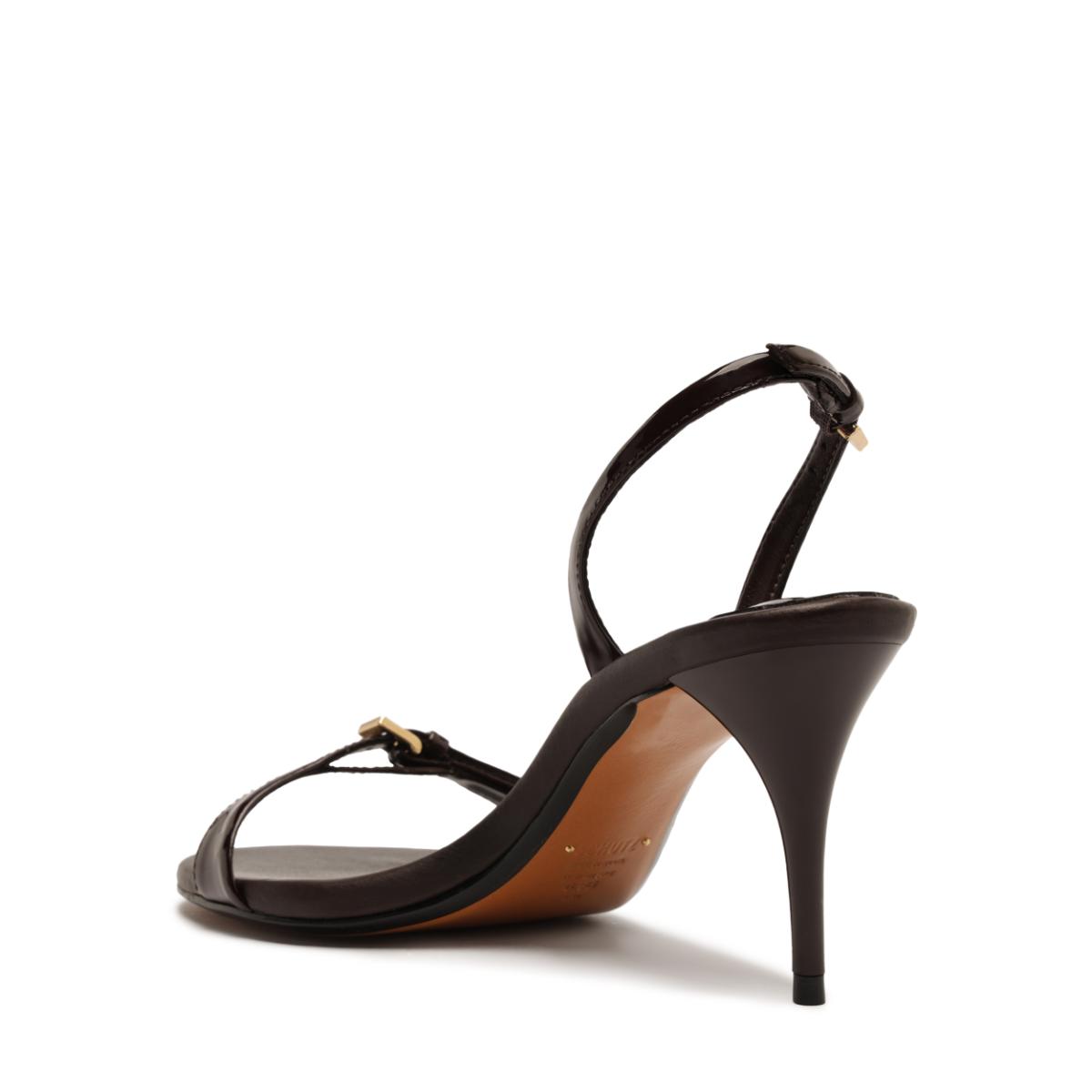 Aurora Sling Mid Patent Sandal in Maplewood