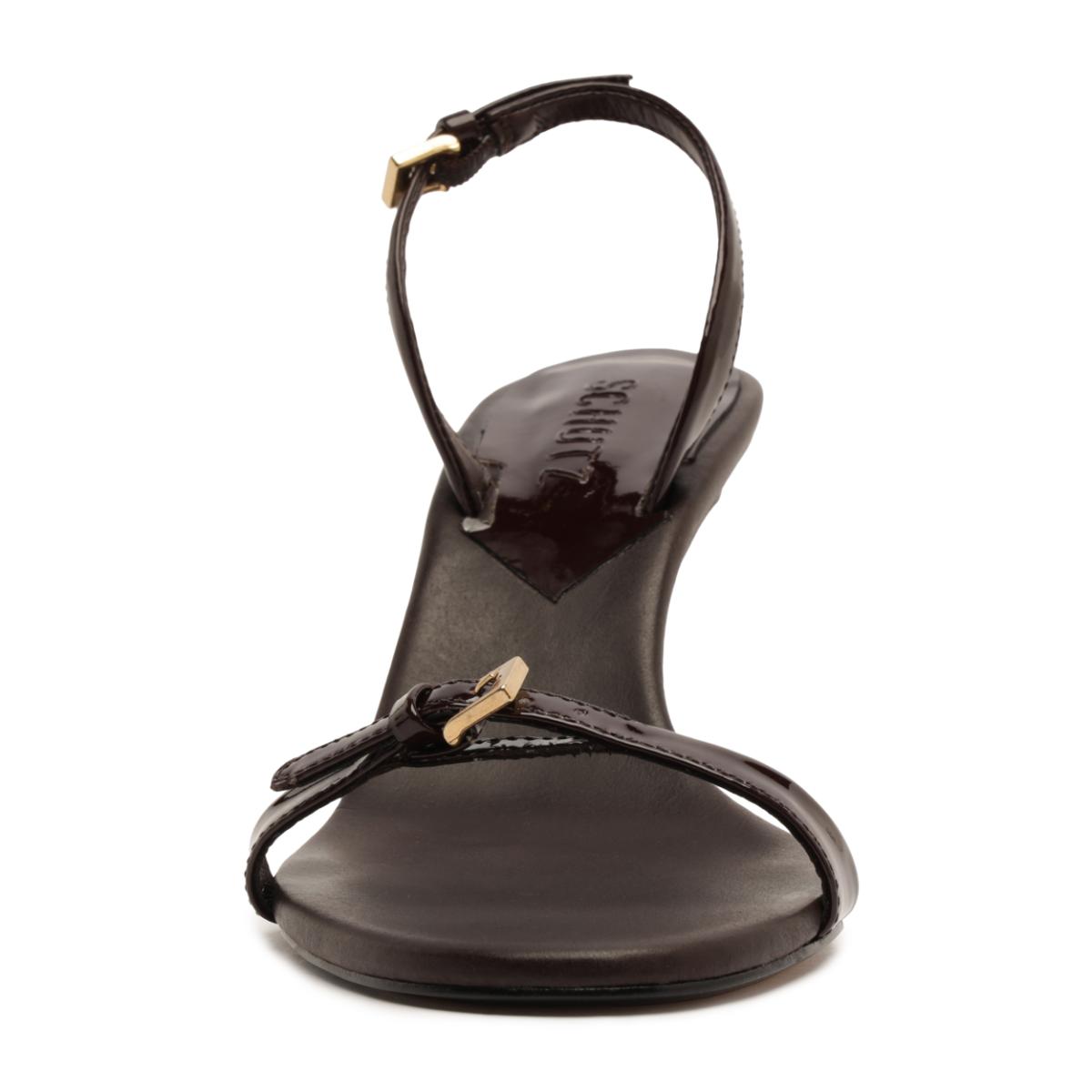 Aurora Sling Mid Patent Sandal in Maplewood