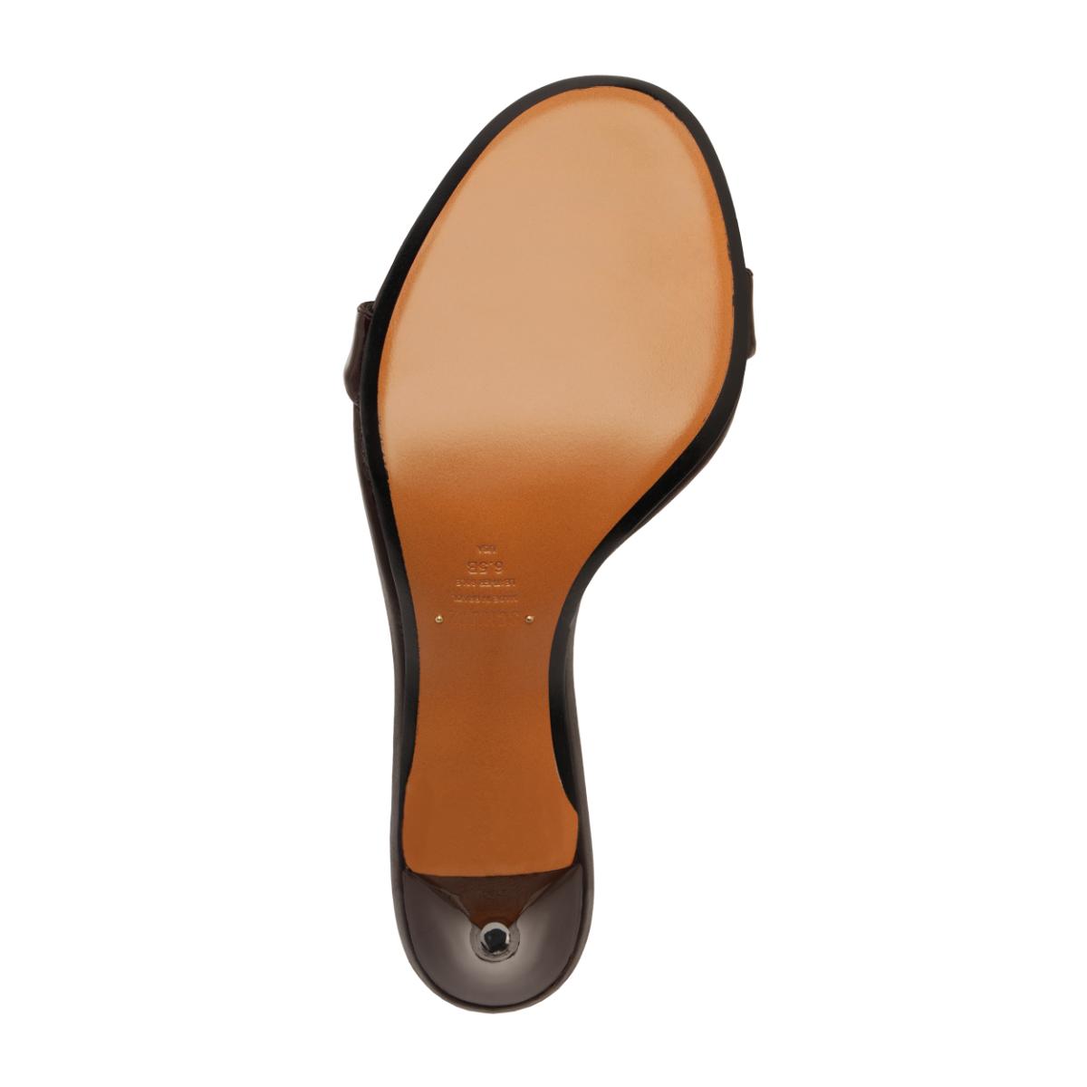 Aurora Sling Mid Patent Sandal in Maplewood