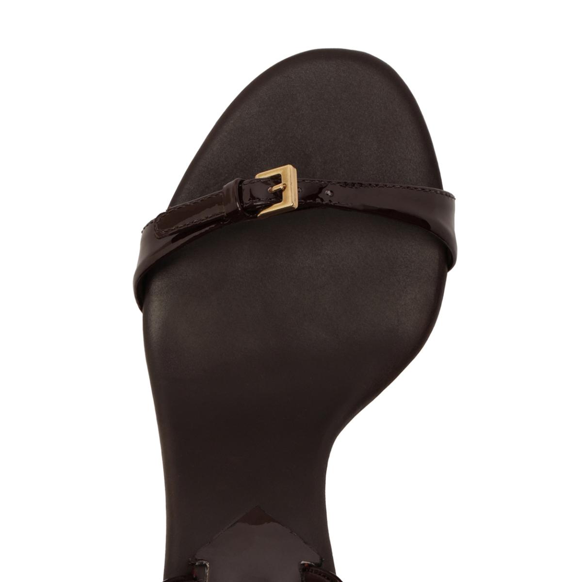 Aurora Sling Mid Patent Sandal in Maplewood