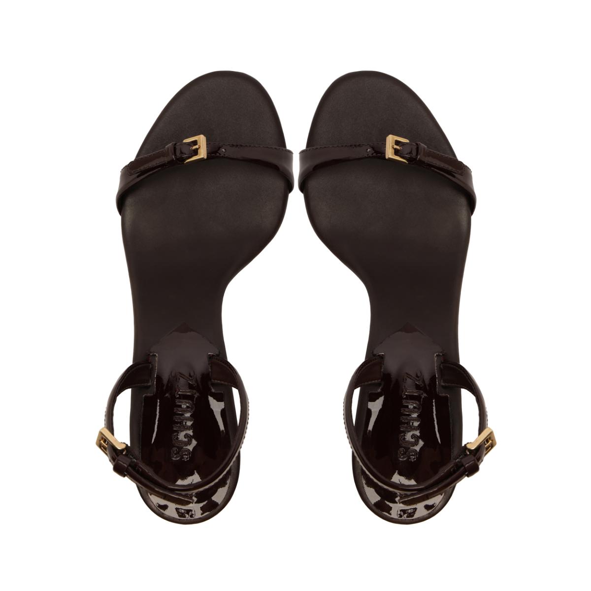 Aurora Sling Mid Patent Sandal in Maplewood