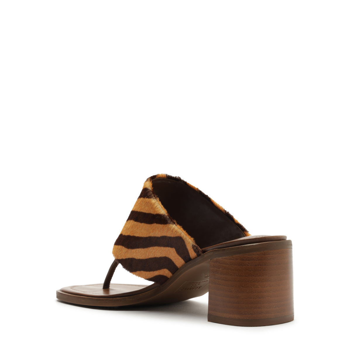 Martha Block Sandal in Pecan Brown