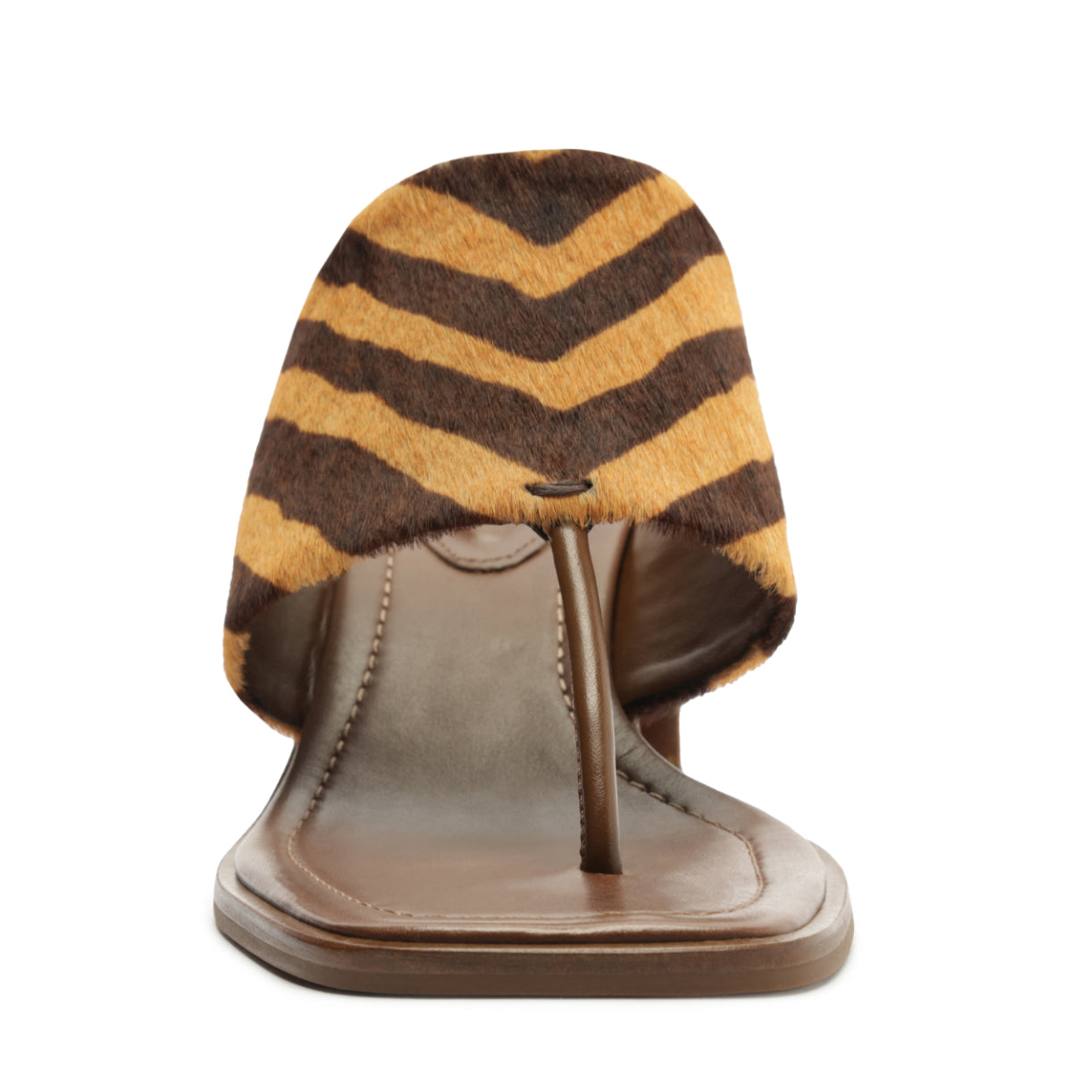 Martha Block Sandal in Pecan Brown