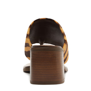 Martha Block Sandal in Pecan Brown