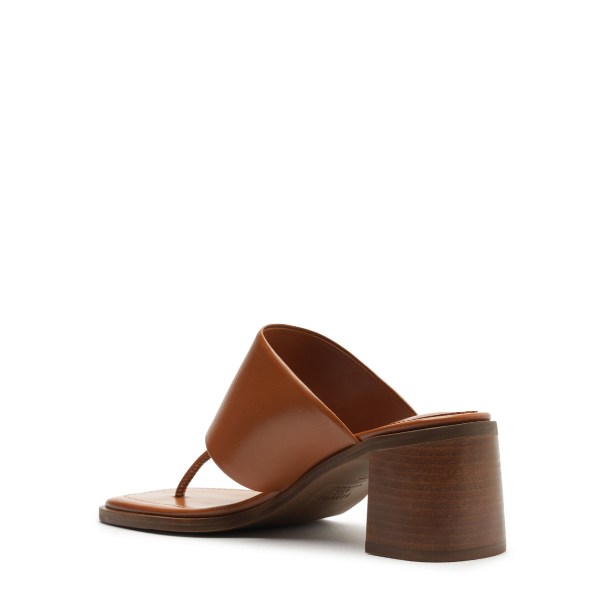 Martha Block Leather Sandal in Miele