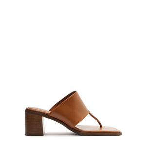 Martha Block Leather Sandal in Miele
