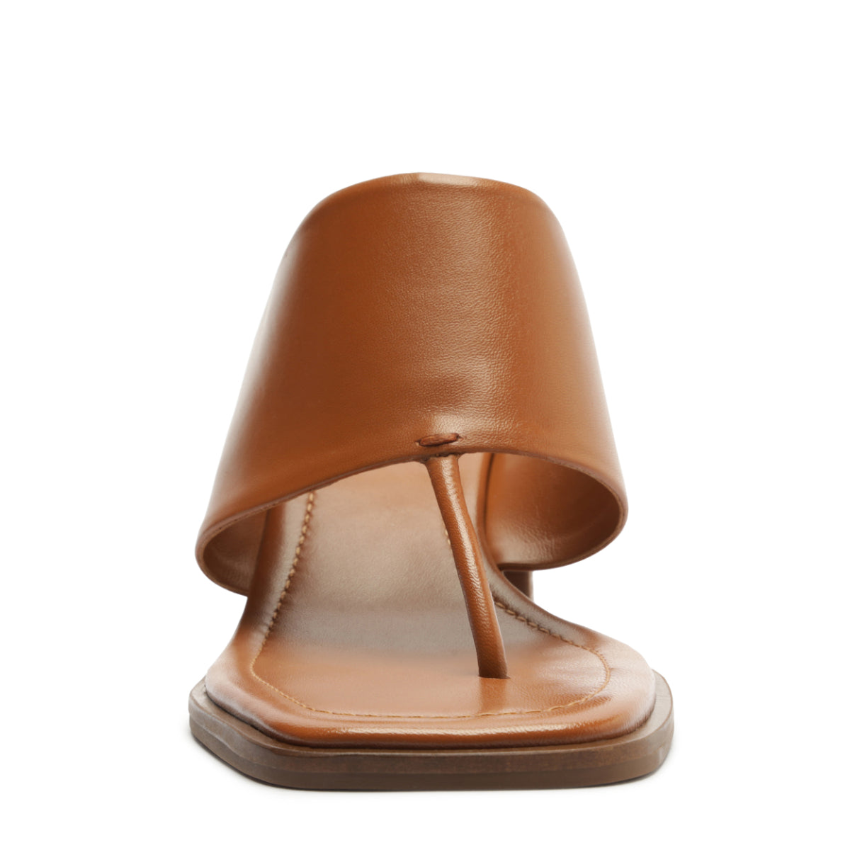 Martha Block Leather Sandal in Miele