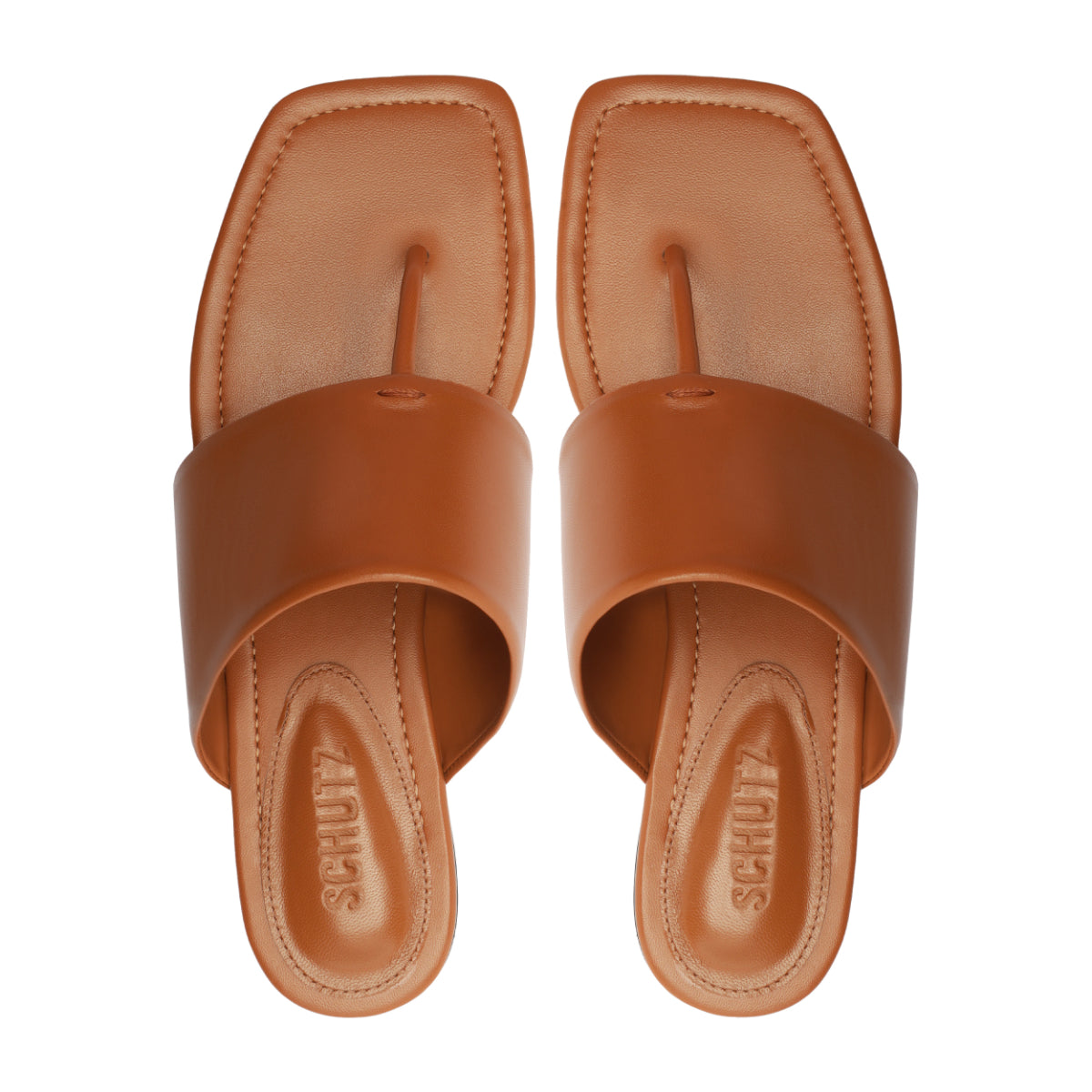 Martha Leather Sandal in Miele