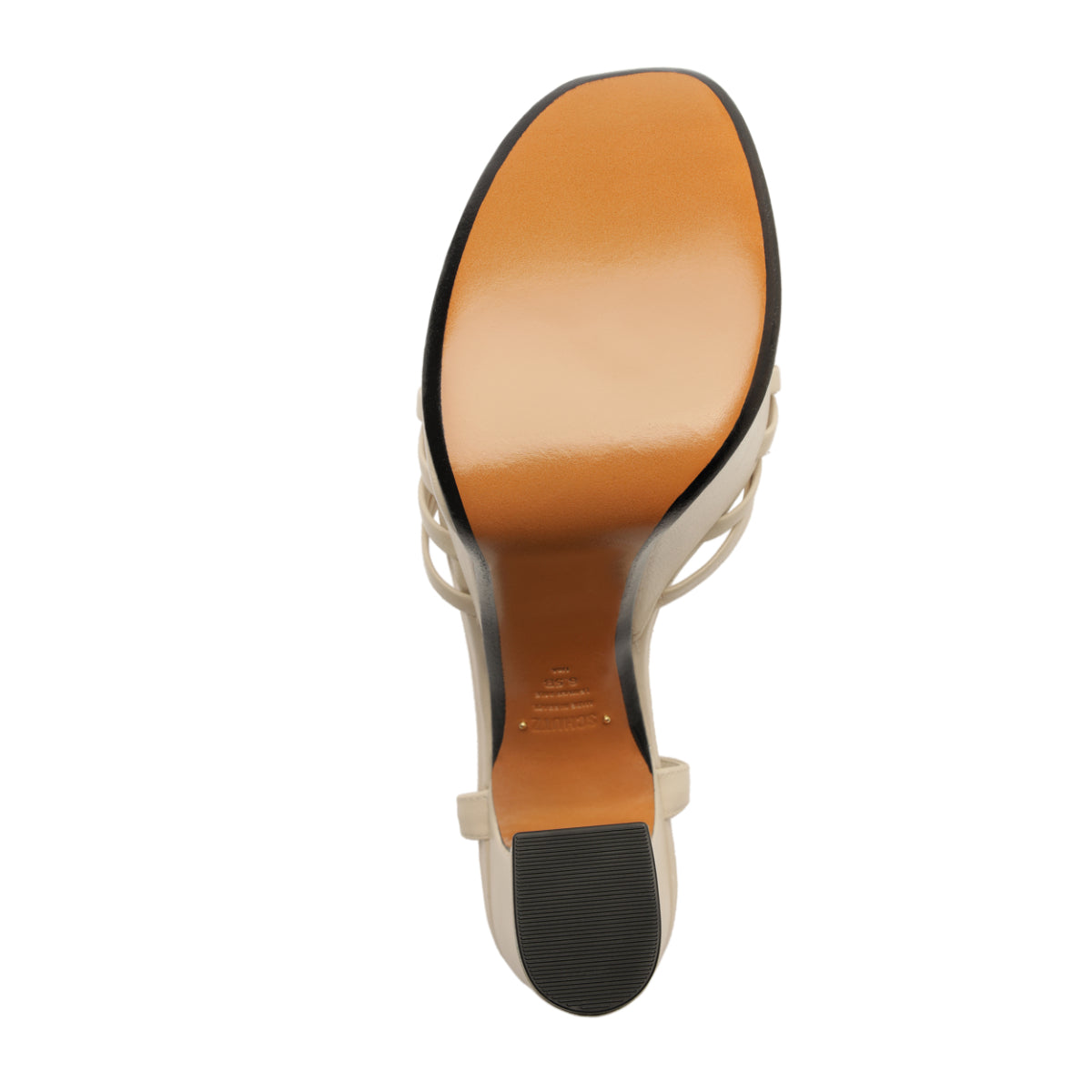 Tara Platform Leather Sandal in Sugar White