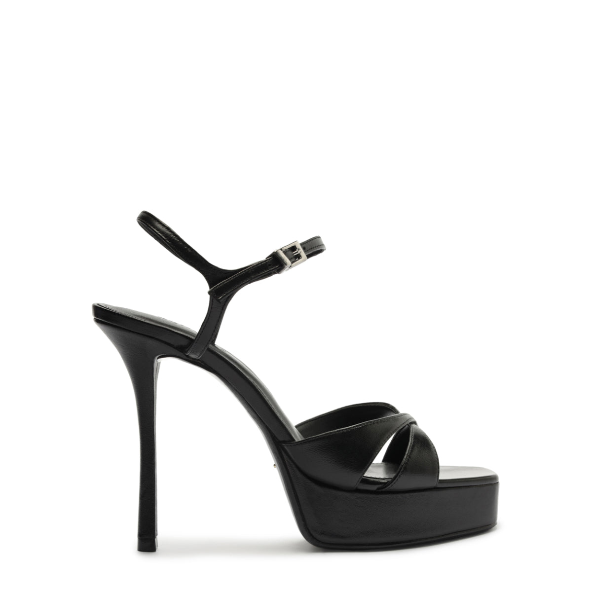 Maxine Leather Sandal in Black