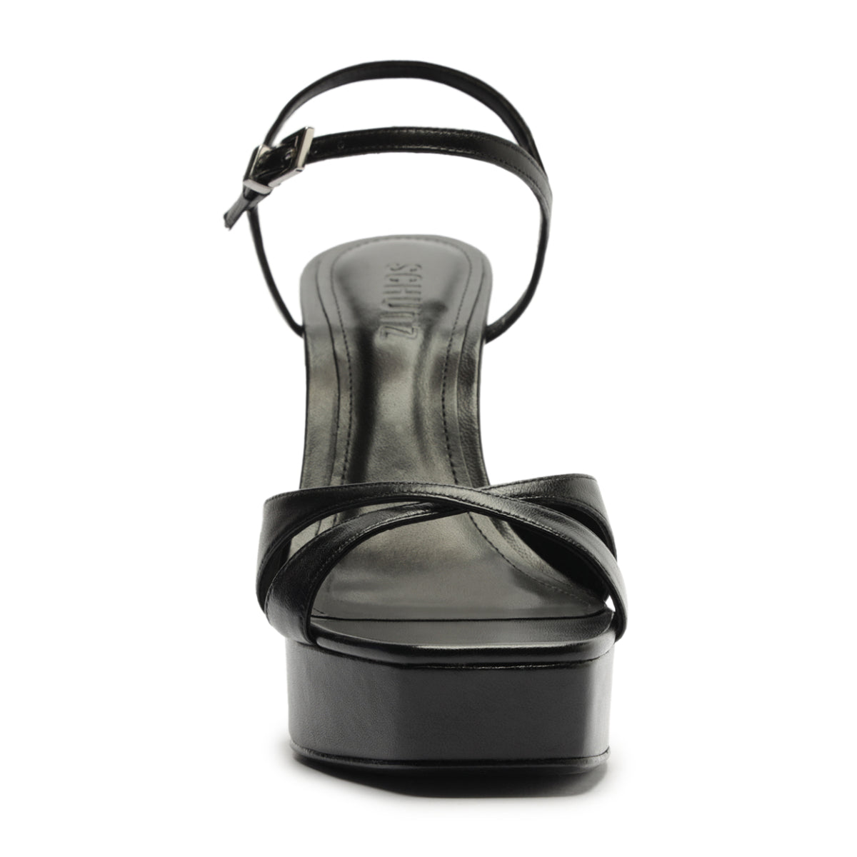 Maxine Leather Sandal in Black