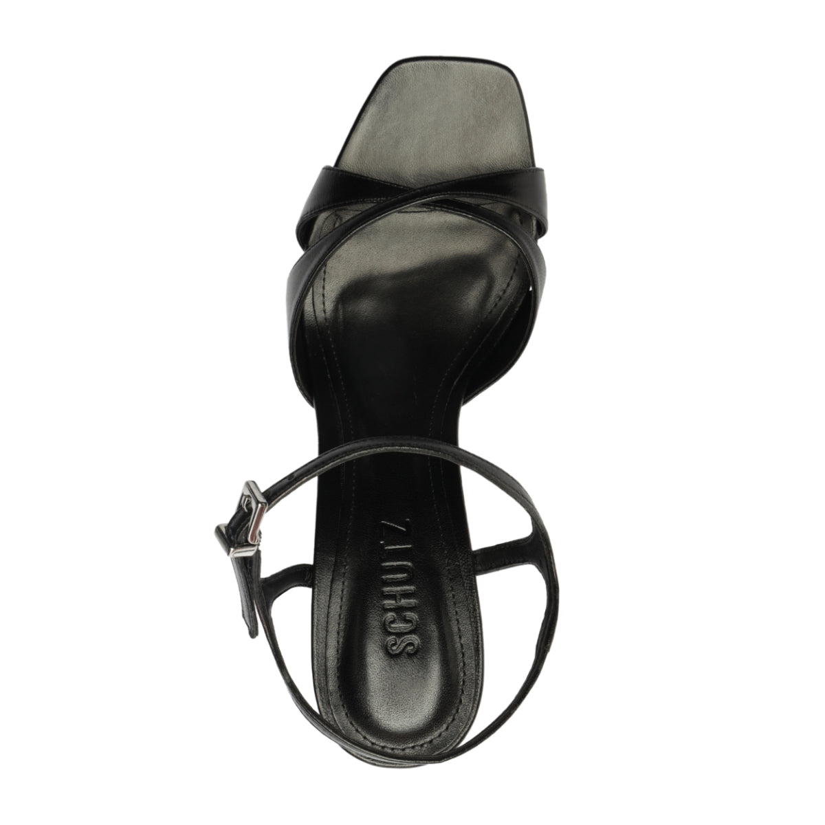 Maxine Leather Sandal in Black