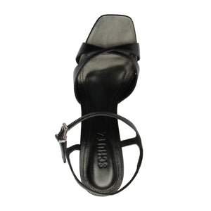 Maxine Leather Sandal in Black