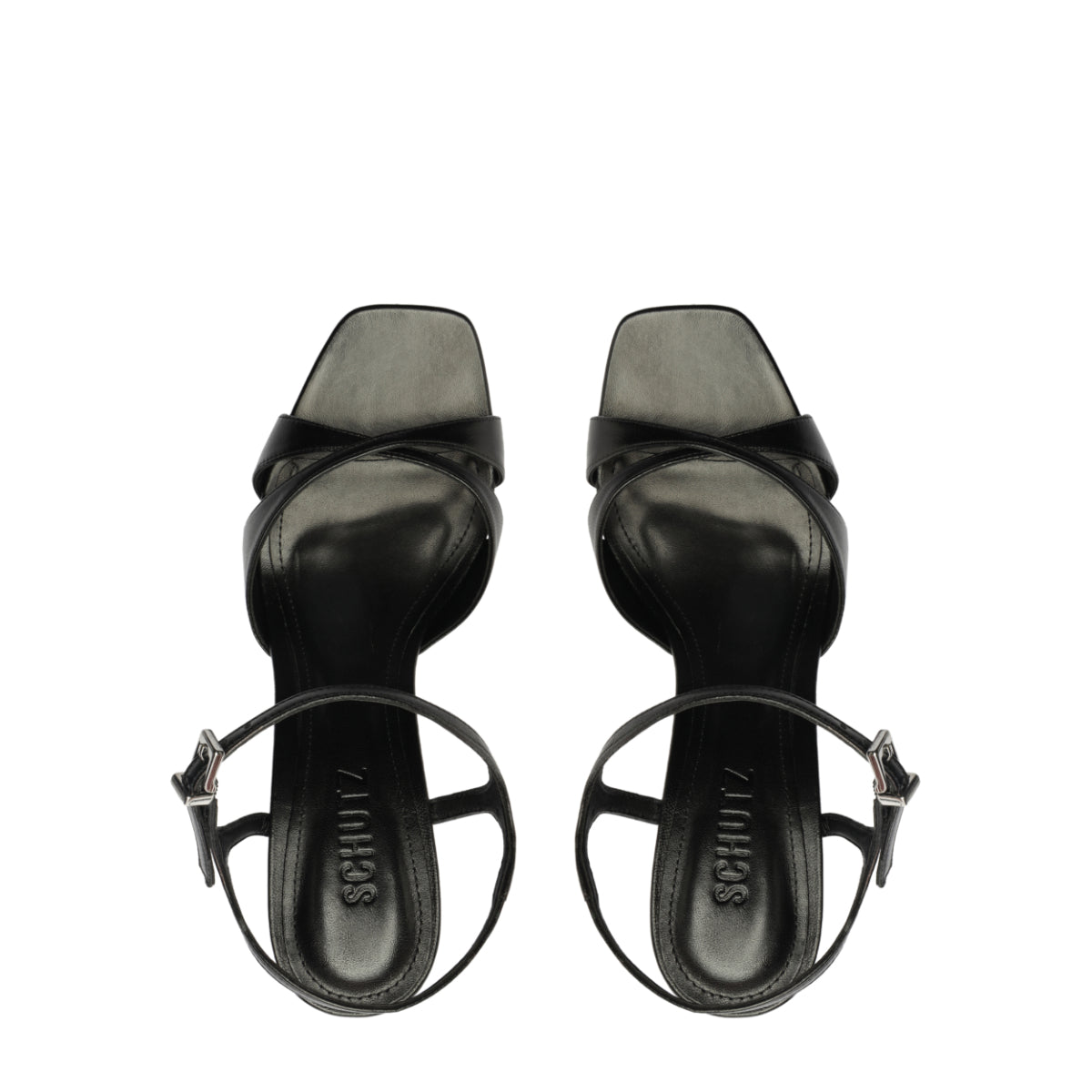 Maxine Leather Sandal in Black