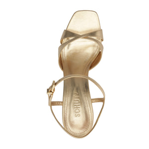 Maxine Metallic Sandal in Platina