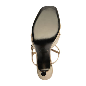 Maxine Metallic Sandal in Platina