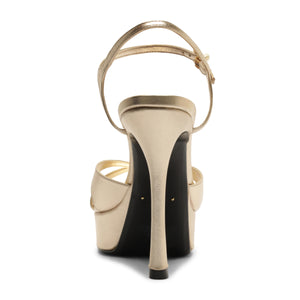 Maxine Metallic Sandal in Platina