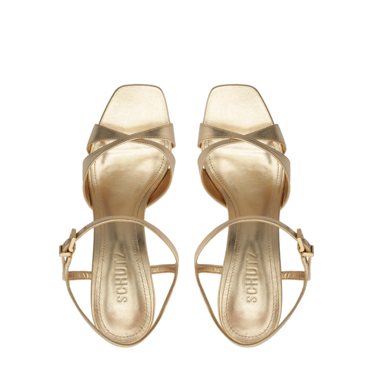 Maxine Metallic Sandal in Platina