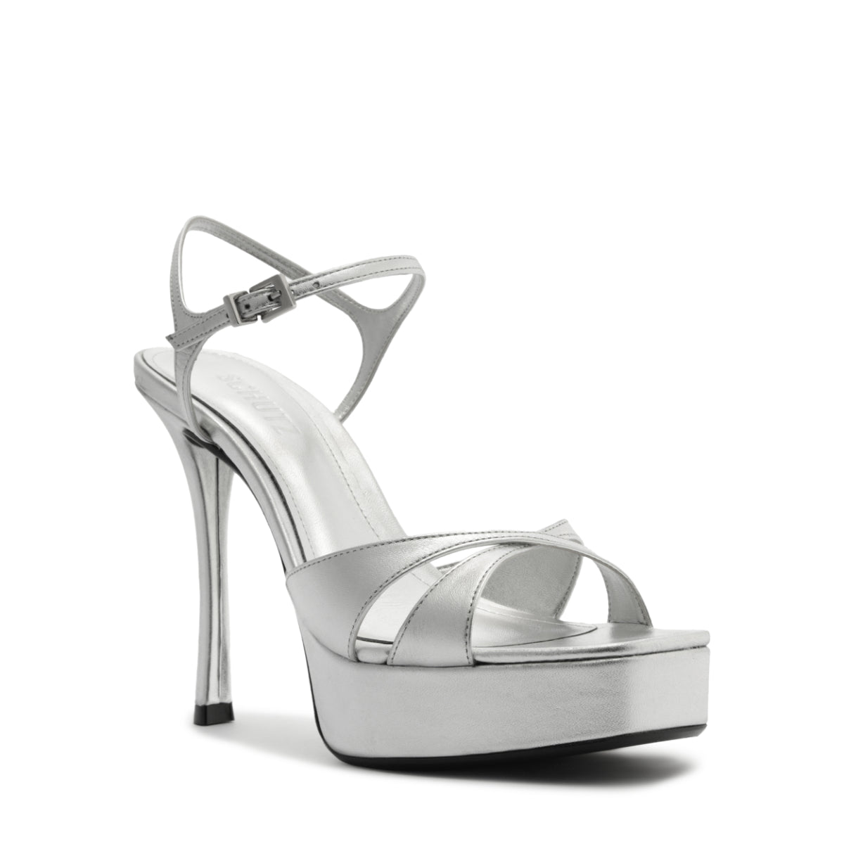Maxine Metallic Sandal in Silver