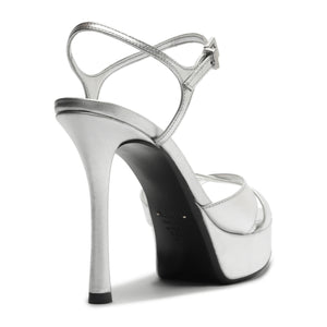 Maxine Metallic Sandal in Silver
