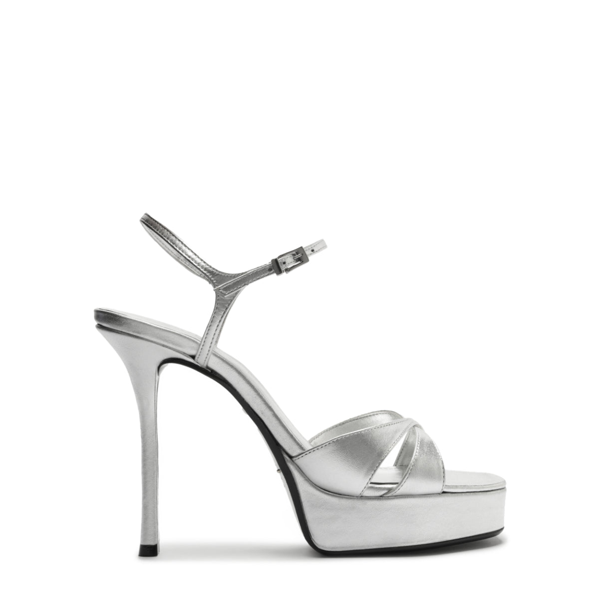 Maxine Metallic Sandal in Silver