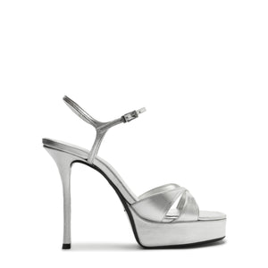 Maxine Metallic Sandal in Silver