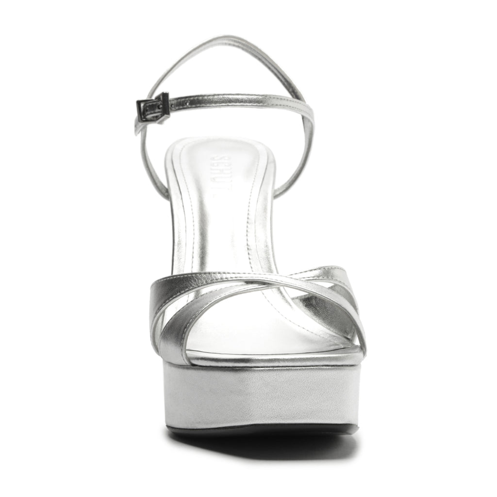Maxine Metallic Sandal in Silver