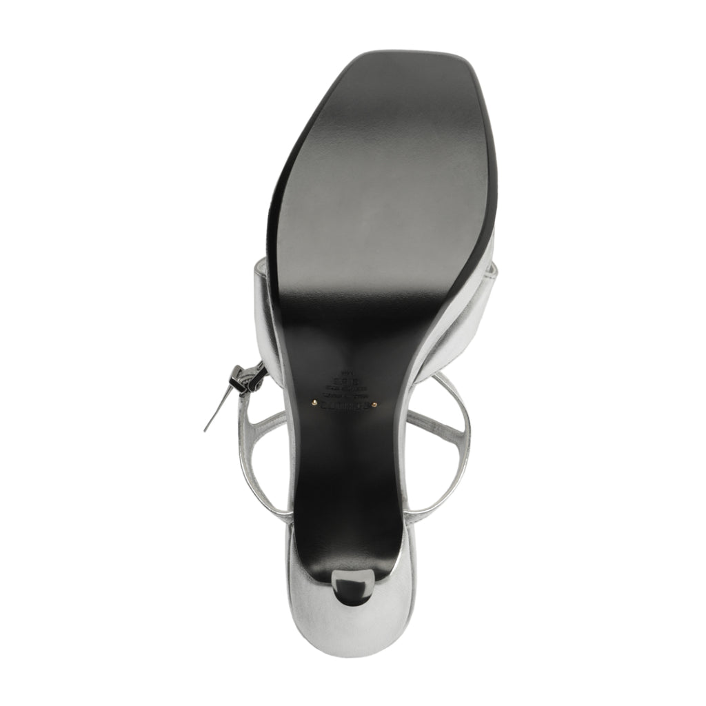 Maxine Metallic Sandal in Silver