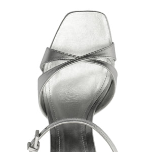 Maxine Metallic Sandal in Silver