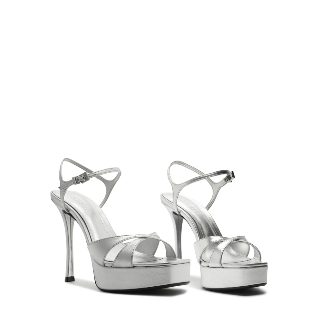 Maxine Metallic Sandal in Silver