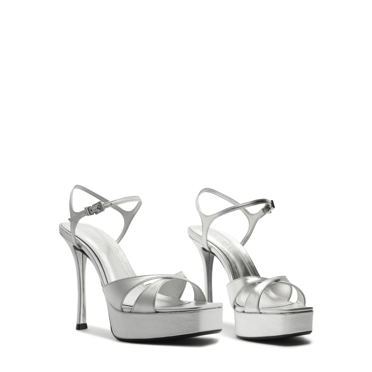 Maxine Metallic Sandal in Silver