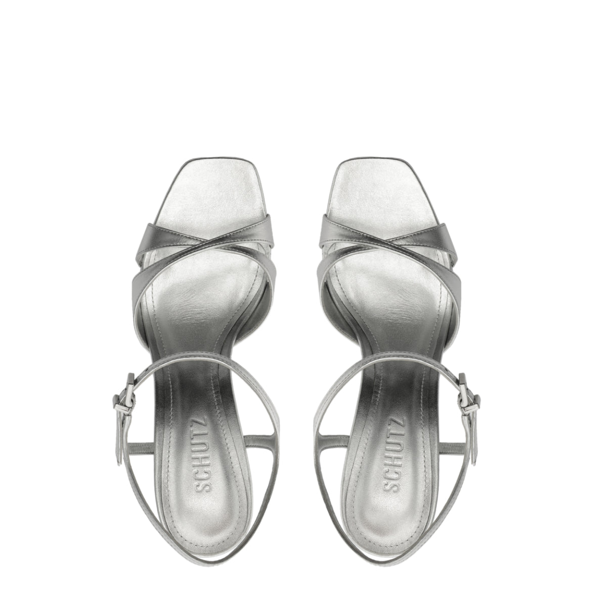 Maxine Metallic Sandal in Silver