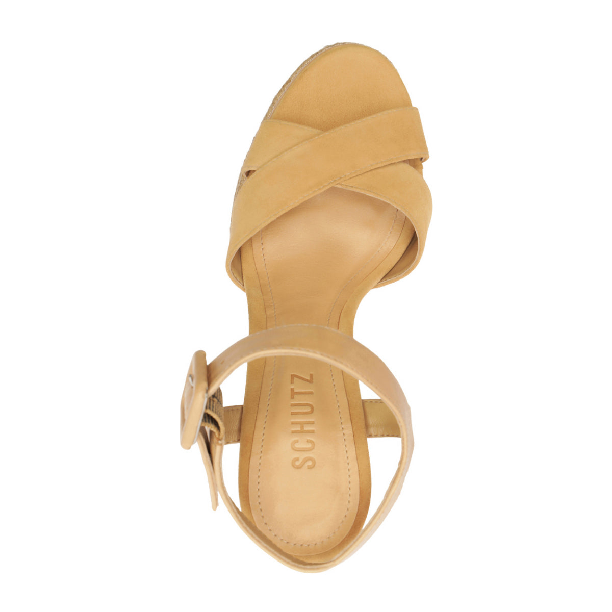 Hilda Rope High Sandal in Light Wood