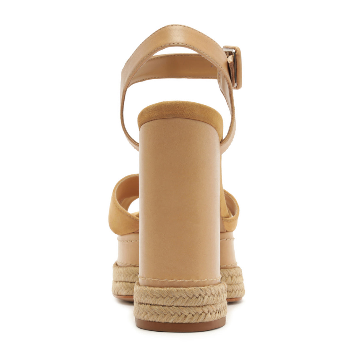 Hilda Rope High Sandal in Light Wood