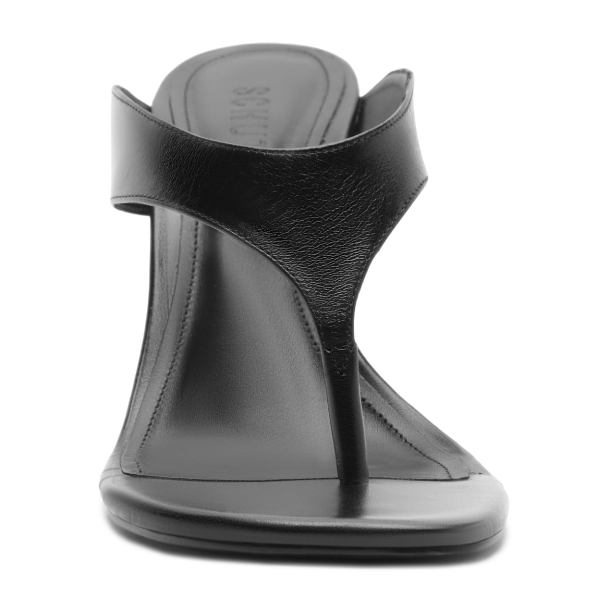 Maya Leather Sandal in Black